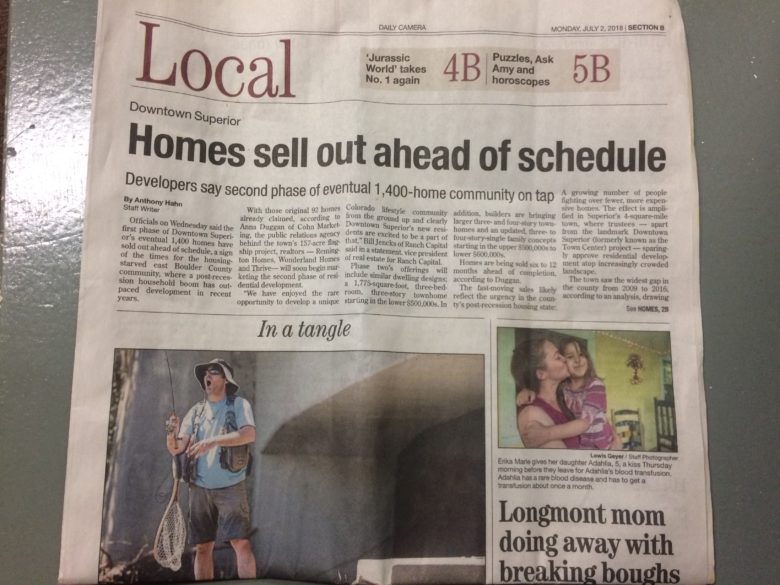 Another local newspaper picks up our story!